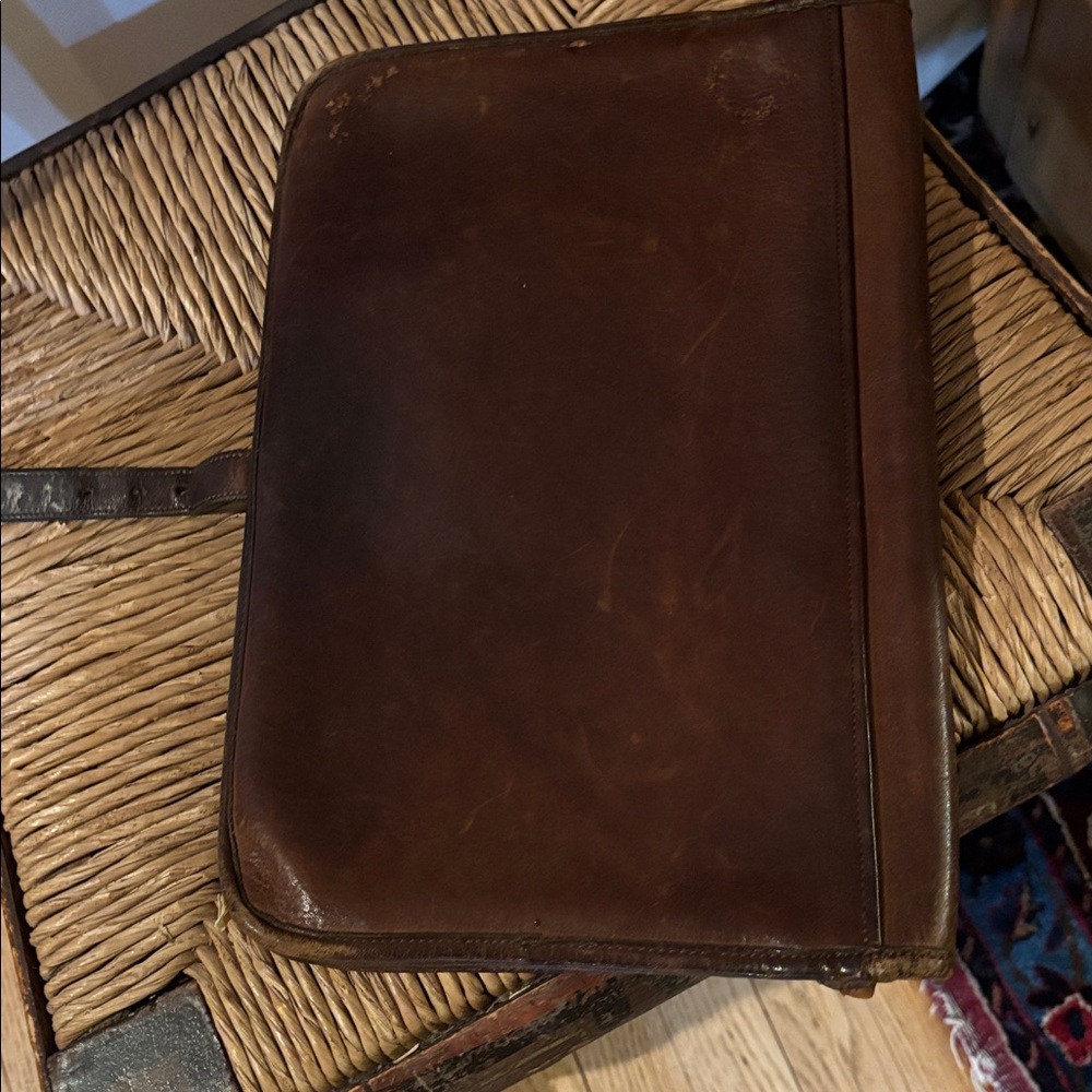 Coach vintage brown Leather envelope folio briefcase - Picture 8 of 9